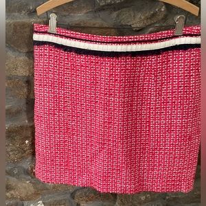 Tory Burch mini skirt. Pink blue and white. Women’s size 10.